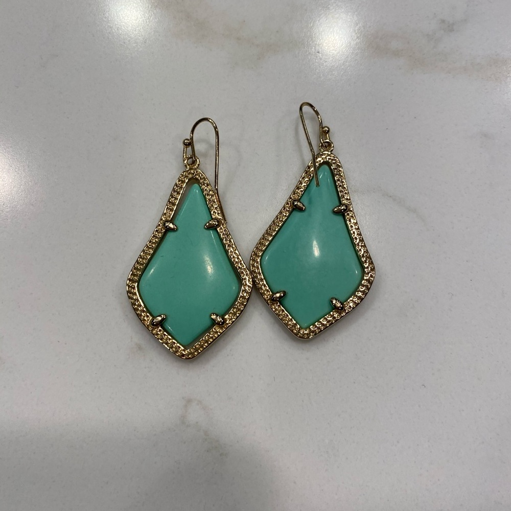 Kendra Scott Alex Mint Green Earrings